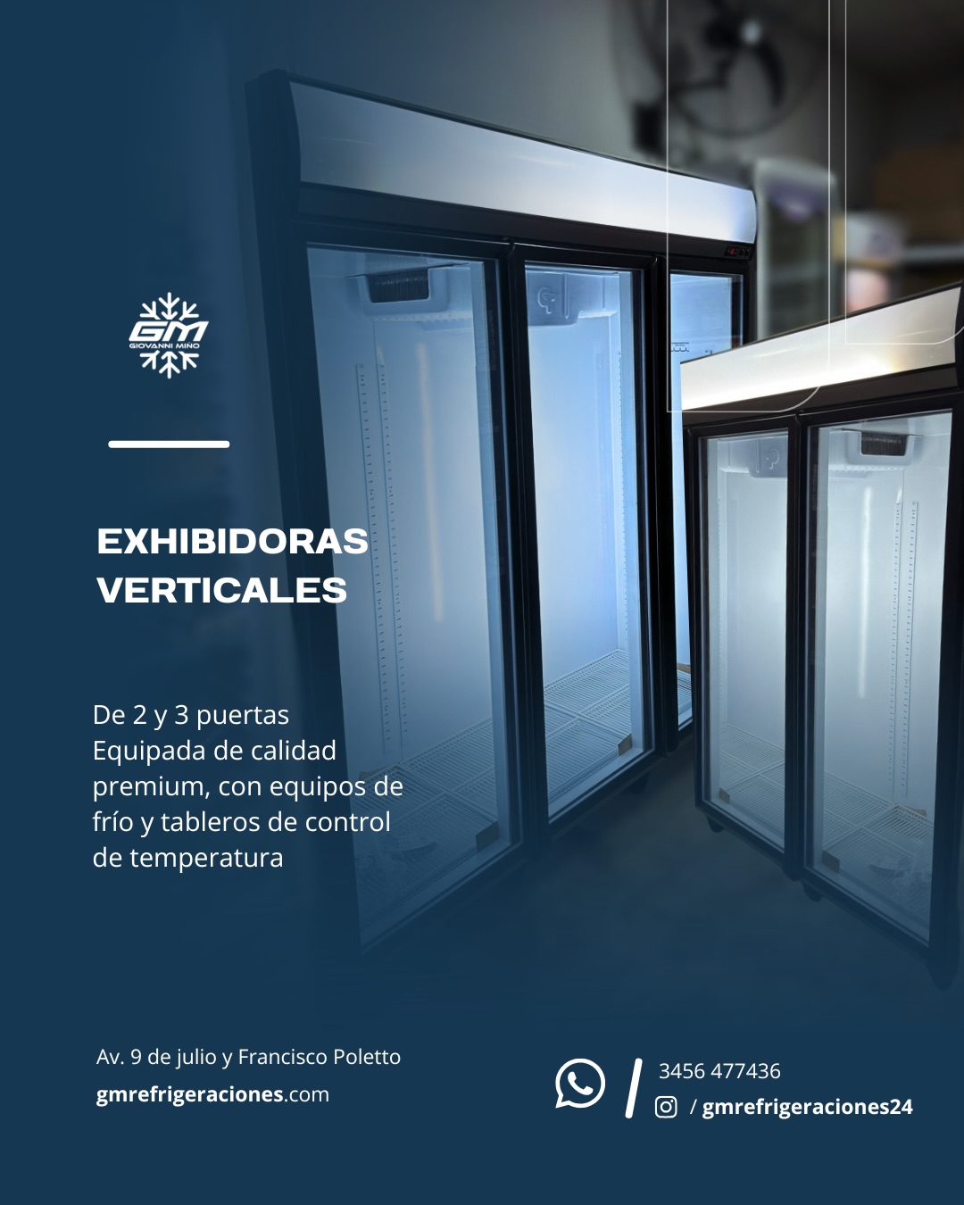 Exhibidoras Comerciales 2 y 3 Puertas GM Refrigeraciones