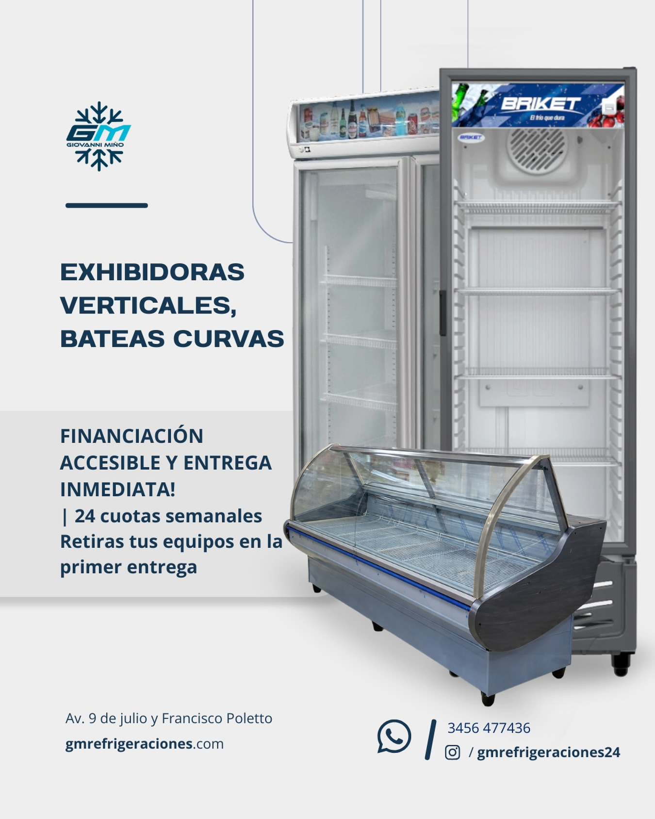 Financiación de equipamiento comercial en 24 cuotas GM
