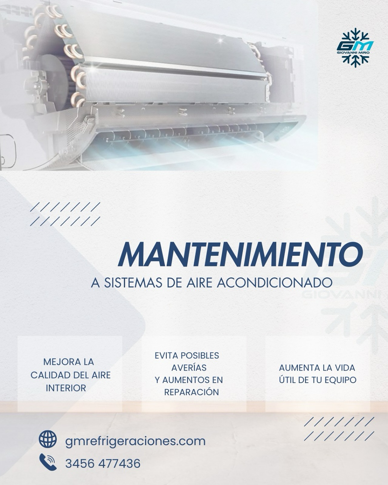Mantenimiento preventivo e higienización de serpentina